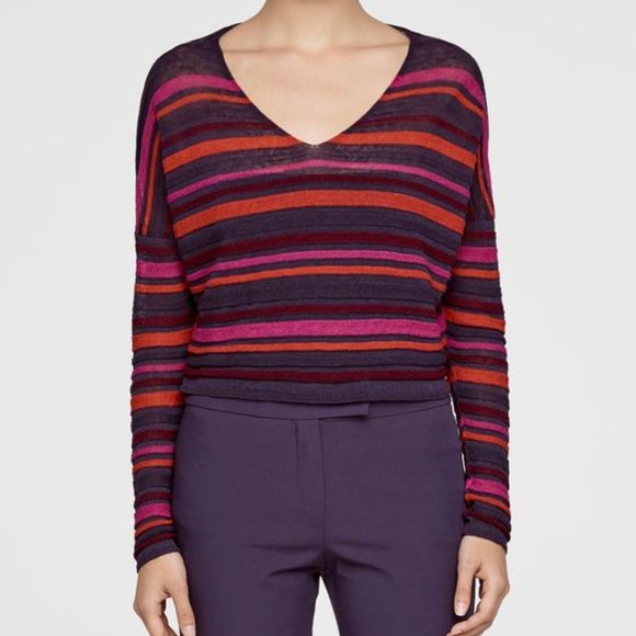 Sarah Pacini cropped line sweater - one size - Picture 2 of 10